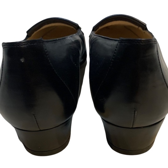 Salvatore Ferragamo New Black Leather & Suede Loafers Sz 5 AA - Picture 5 of 13